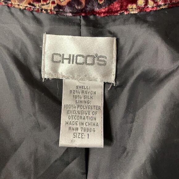 Vintage Silk Blend Jacket Size 1 (Equiv 14 / 16) - Picture 6 of 9